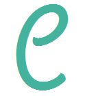 Logotip aplikacije Calibre-Web zelena črka e