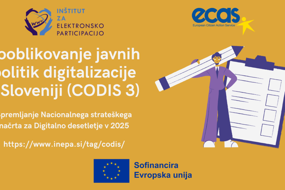 Sooblikovanje javnih politik digitalizacije v Sloveniji (CODIS 3)
